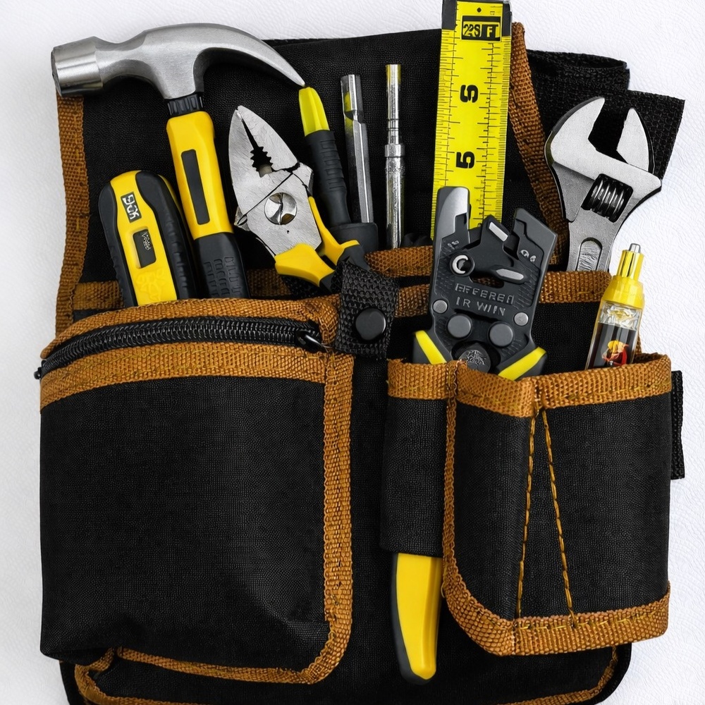 NEW Heavy Duty Tool Belt Pouch Utility Waist Bag Carpenter Electrician